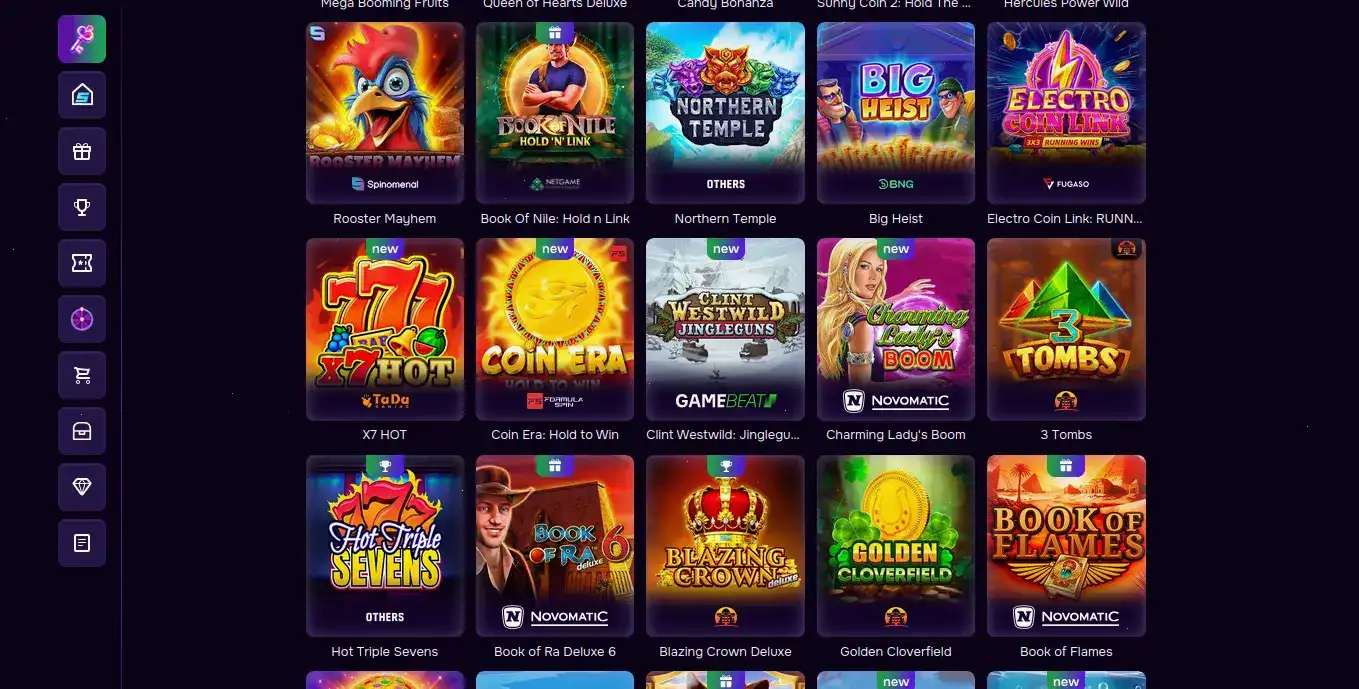 Игровой зал Vovan casino с популярными слотами